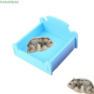 PARADEAO Hamster Toilet, Bite Resistant Detachable Hamster Ice Bed, Practical Hamster Sleeping Bed PVC Hamster Splicing Bed Summer