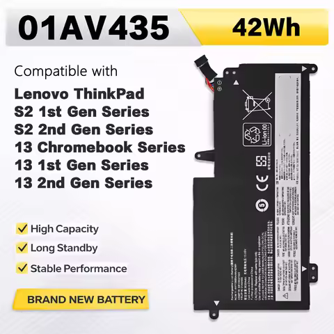 PowerHub 01AV435 01AV436 01AV437 01AV400 Battery Compatible with Lenovo ThinkPad 13 Chromebook Serie