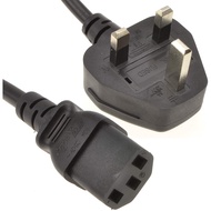kenable Power Cord UK Plug to IEC Cable PC Mains Lead C13 1.8m 6ft [1.8 metres]