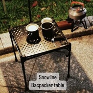 露營必備🇰🇷 Snowline Cube backpacker Table 超輕碳纖桿鋁板露營摺枱 露營枱 camping table 超輕 ultralight