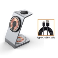 3 in 1 Magsafe Wireless Charging StationAlloy 18W Fast Charging StandPhoneSmartWatchEarbuds Desk Cha