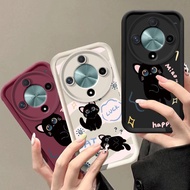 For Honor 400 Smart X7D 4G 5G Case Fashion Cartoon Cute Cat Cover For Honor X9D 5G Soft Silicone TPU