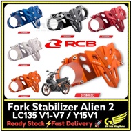 100% ORI RCB FORK STABILIZER ALIEN 2 LC135 V1-V7 LC4S LC5S Y15ZR V1 FRONT FENDER UPPER BRACKET 01SB0