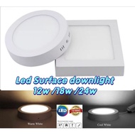 24W 18W 12W LED Surface Downlight Round Square Surface Mounted Downlight Ceiling Down Light