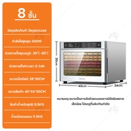 NEW2025 เครื่องอบอาหาร 8/10/12 ชั้น เครื่องเป่าลมร้อน เครื่องผลไม้แห้ง ตู้อบแห้ง เครื่องอบอาหาร ระบบ