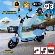 ★LEM★ 2025 NEW  Q3 SCOOTER  ELECTRIK BASIKAL / ELECTRIC BIKE < 5 YEARS WARRANTY FOR MACHINE