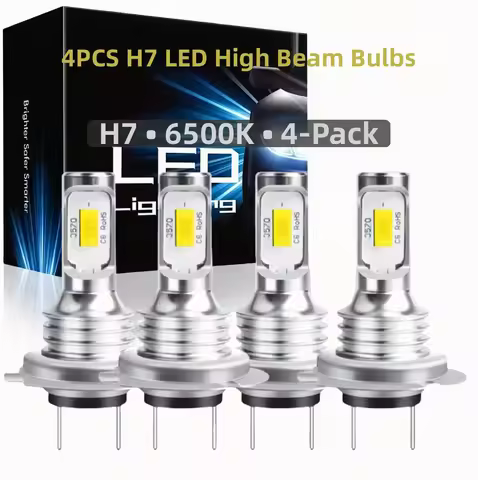 4PCS H7 high beam bulb 6500K for BMW 325i 328i 330i 335i E90 F30 E46