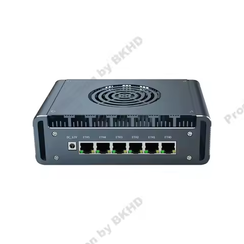BKHD Cheap Fanless G31 N100 i3 N300 N305 Soft Router 6xi226 2.5G LAN DDR5 Mini PC PfSense Industrial