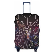 BTS BT21 Travel Luggage Cover Funny Cartoon Suitcase Protector Fits 18-32 Inch Luggage