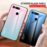 Casing For LG G8 G7 G6 G5 ThinQ Phone Case Gradient Tempered Glass Hard Back Cover