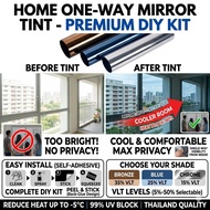 【1 roll 500cm】One Way Mirror Window Film Reflective Privacy Home Solar Tint Foil Glass Sticker