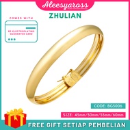 ZHULIAN Gelang Tangan LICIN BG5006 Fashion Gold Plated Bangles Zhulian Jewelry Original