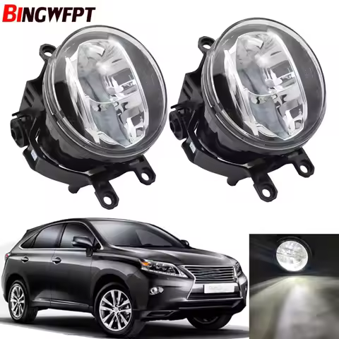 2x Car LED Light Auto Fog Light DRL Daytime Running Light For Lexus RX 450H RX450H AWD Closed Off-Ro
