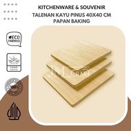 [JMCraft] Pine Wood Cutting Board 40x40cm Pine Wood Souvenir/ 40x40cm Pine Wood Board/ Painting Medi