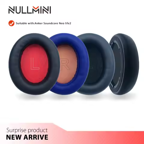 NullMini Replacement Earpads for Anker Soundcore Neo Life2 Headset Headphones Leather Sleeve Earphon