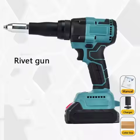 For Makita Battery Brushless Electric Rivet Gun Rivet Nut Gun Power Cordless Rechargeable Auto Rivet