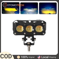 2PCS 3 Lamp Beads Super Bright Led Sports Light Motorcycle Light Fog Lamp Headlight 12v/24v Motorcyc