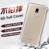 【Crystal Clear】For Samsung Galaxy J3 Pro 2017 5.0 inch SM-J330 Series Soft Rubber Gel Jelly Case Tra