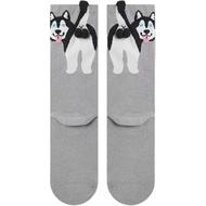 Dog-Themed Fuzzy Ball Socks - Cotton Comfort for Pet Enthusiasts