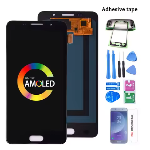 Super AMOLED LCD For SAMSUNG GALAXY A5 2016 Duos A510 A510F A5100 LCD Display Touch Screen Digitizer