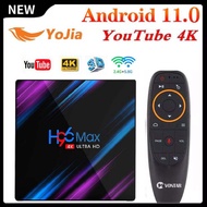 Smart TV Box 11.0 RK3318 H96 MAX Media Player 4GB RAM 64GB ROM 4K WiFi 11 10 H96MAX TVBOX Youtube Set Top BOX kuiyaoshangmao