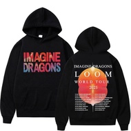 Imagine Dragons Band World Loom Tour 2025 Print Hoodies Men Women's Clothing Vintage Hip Hop Fashion