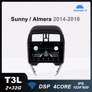 T3L Car Radio Android 11 Multimedia Player Nissan Sunny Versa Almera