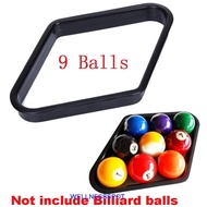 WELLNESSSPOT Billiard Rack Black Positioning 9 Ball Triangle Frame