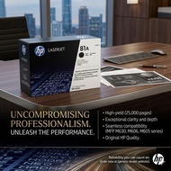 HP 81A CF281A Black Original LaserJet Toner Cartridge