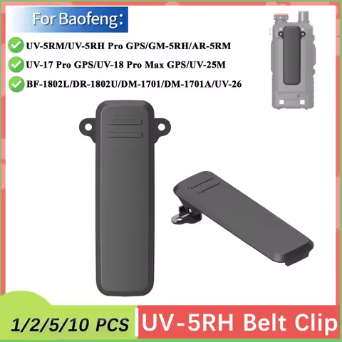 UV-5RM Belt Clip Original UV-25M DM-1701 Plastic Waist Clip Replacement for Baofeng UV-26 DR-1802 UV