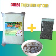 Combo Raw Coconut Jelly With 100g chia Seeds - Free Lychee Flavor