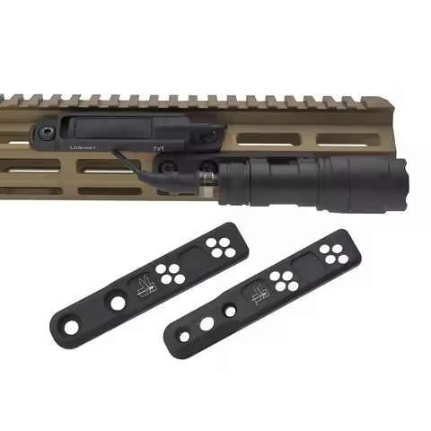 Mlok Keymod Picatinny Offset Side Inline light Mount for M-lok Rail SF M300 M600 Series Flashlight