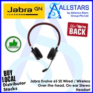 (ALLSTARS: We are Back) Jabra Evolve 65 SE Wired / Wireless Over-the-head Headset (Warranty 2years w