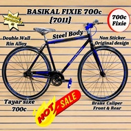READY STOCK / BASIKAL FIXIE  700C /BICYCLE FIXIE / BASIKAL BUDAK / BASIKAL DEWASA / 700C FIXIE 7011