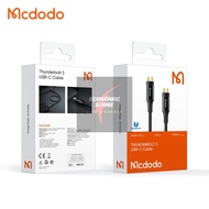 【1Yr Warranty】 MCDODO CA 876 Thunderbolt 3.0 Cable 0.8M USB-C to USB-C Supports 100W Charging 40Gbps
