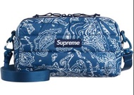 supreme puffer side bag 藍色變形蟲側背包