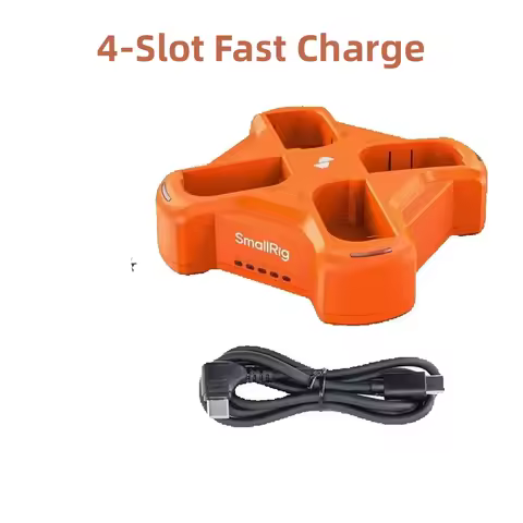 SmallRig Canon LP-E6NH -4838 SmallRig LP-E6NH 4-Channel Camera Battery Charger with 60W Fast Chargin