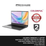 COLORFUL RIMBOOK L1 LAPTOP i3 1220P OR i5 12450H/D4+16GB+512GB;FHD/60Hz;Gray;15.6inch 2Y WARRANTY