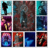Popular American Action Movies John Wick 1 2 3 4 Movie Poster and Prints Canvas Painting Wall Art Pi