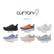 High quality H-0-K-A Clifton 9th Generation Cushioned Breathable Running Shoes Marathon Racing Outdo
