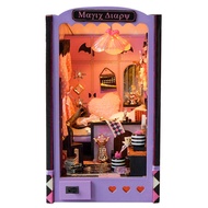 Booknook DIY Miniature House 3D Wooden Puzzle Book Nook Dollhouse Bookend