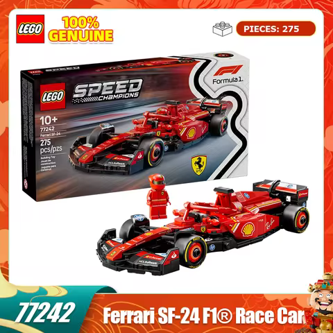 Lego Christmas Celebration 77242 Ferrari SF-24 F1 Racing Car Children's Toys Christmas Gift