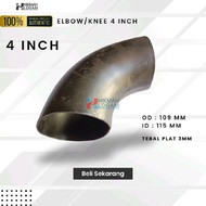 Elbow besi pipa 4 inch 90° - knee pipe