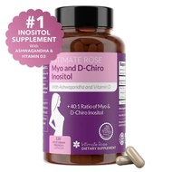 Myo-Inositol & D-Chiro Inositol  for PCOS and Hormonal Balance with Ashwagandha for Women & Vitamin 