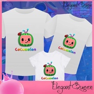 Halloween Elegant  Queen Cocomelon Family Tshirt Cute Cartoon Print Cocomelon Mommy Daddy and Childr