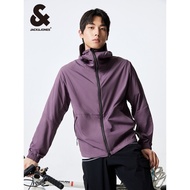 Jaket Pelindung Matahari Lelaki Jack Jones yang Ringan dan Bernafas Jaket Kulit Luaran Jaket Musim P