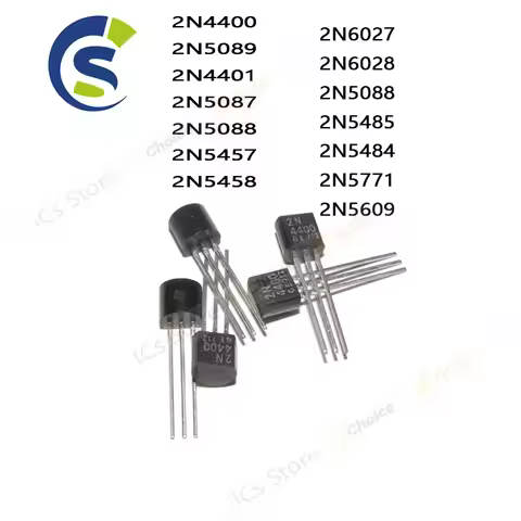 10pcs/lot TO-92 2N4401 2N5089 2N5088 2N5087 2N4400 2N5457 2N5458 2N6027 2N6028 2N5088 2N5485 2N5484 
