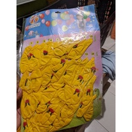 40 PCS YELLOW EMOJI BALLOONS - 1 SHEET CONTAINS 40 PCS YELLOW EMOJI - 40 PCS COLORFUL EMOJI BALLOONS