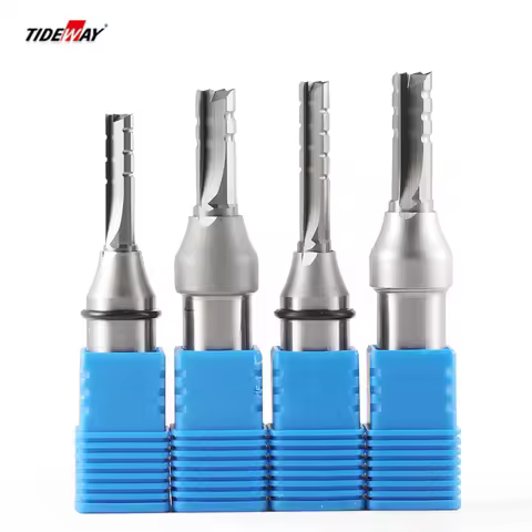 TIDEWAY A7 10Pcs 12.7mm 3 Flute Straight Milling Cutter MDF Plywood Chipboard Wood Carving Trimming 