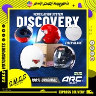 ARC DISCOVERY Helmet [𝗡𝗘𝗪] FIBER GLASS Premium Helmet (100% Original) TOPI KELEDAR ARC Discovery Yellow/Black/Red/Blue